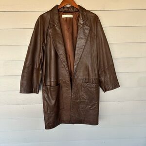 Andrew Marc Dark Brown Leather Jacket